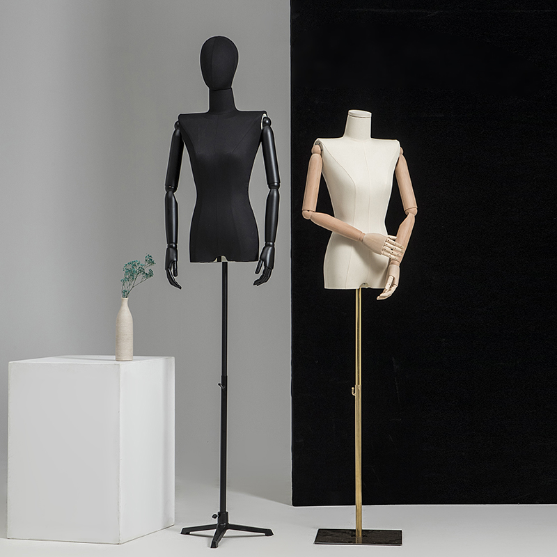 平肩平胸模特道具女全身人台韩式服装店模特架子橱窗假人体展示架