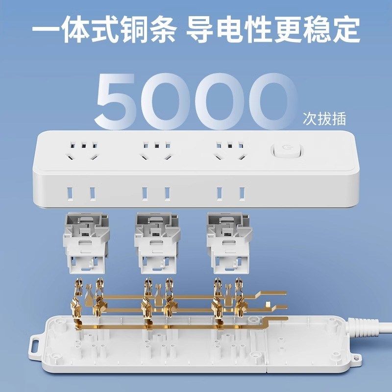 家用多功能插座面板USB多孔位排插线板学生宿舍插排迷你插板带线,电子/电工,接线板,淘宝优惠券,粉丝福利购,淘宝优惠卷