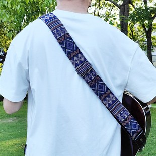 民谣吉他背带电吉他背带电贝司背带贝斯肩带民族织带个性乐器通用