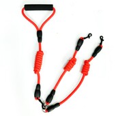 宠物狗狗牵引绳一拖二遛狗绳子双头两只小中大型犬泰迪金毛狗链子