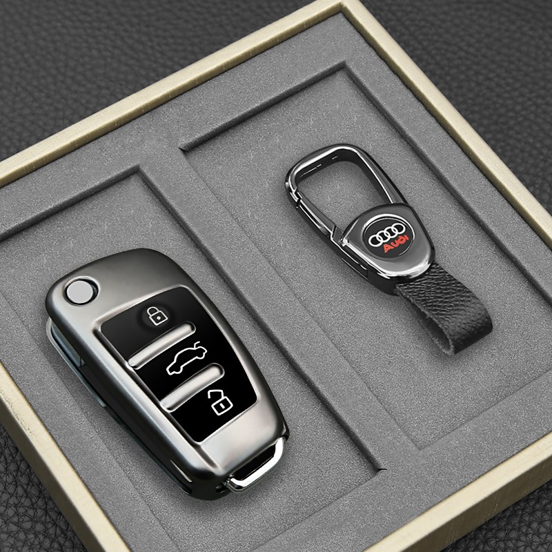 专用于老款奥迪A6L钥匙套12-18款A6L车Q5/A4L包A3高档Q2L扣Q7壳TT