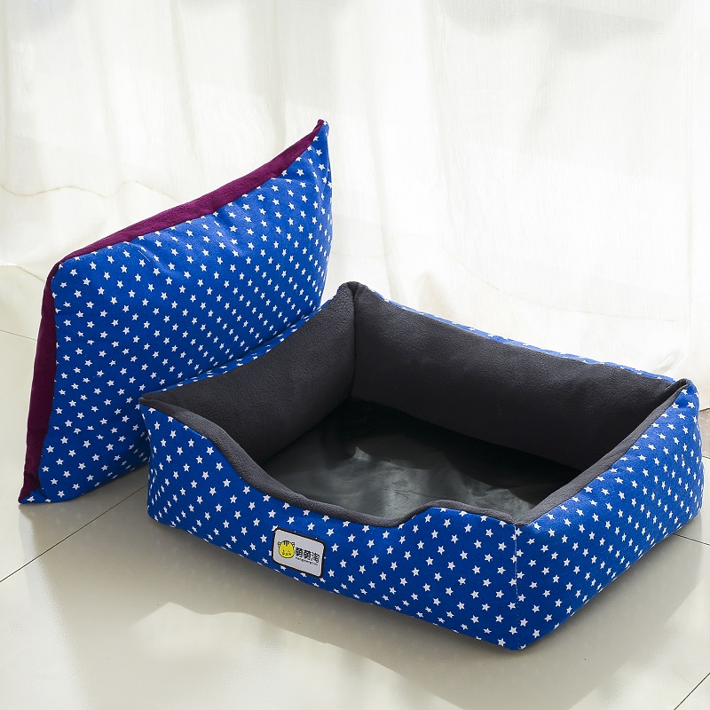 狗窝泰迪宠物窝可拆洗猫窝小中大型犬金毛狗床垫子帆布耐咬四季通