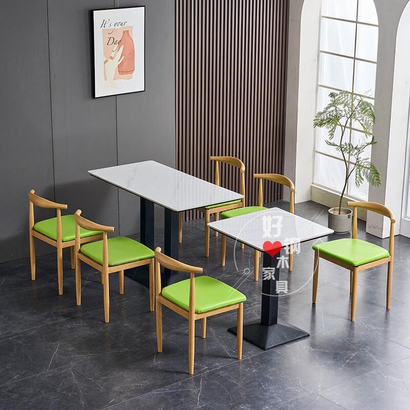 岩板商用小吃面馆奶茶食堂餐饮店麻辣烫餐桌烧烤饭店快餐桌椅组合,商业/办公家具,商用餐椅,淘宝优惠券,粉丝福利购,淘宝优惠卷