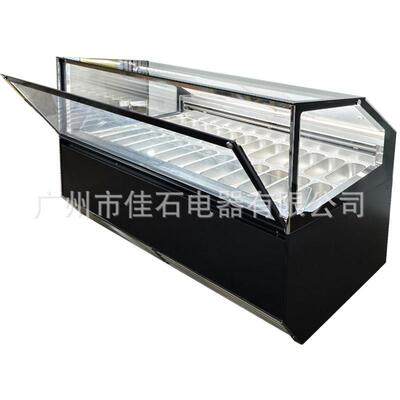 厂家新款 前掀门 24盘雪糕柜 110V gelato displays 冰淇淋展示柜