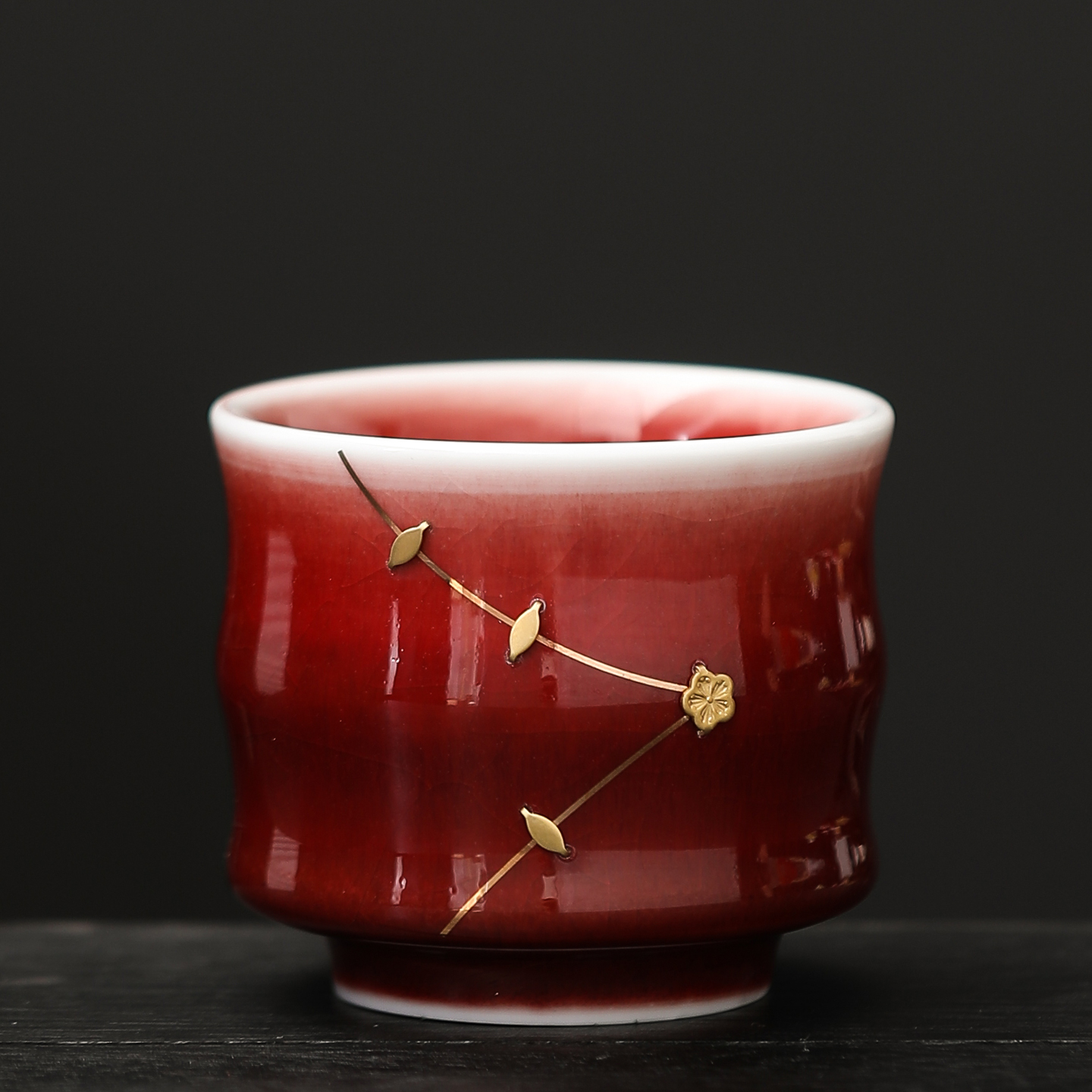 景德镇锔钉主人杯子中式复古茶盏