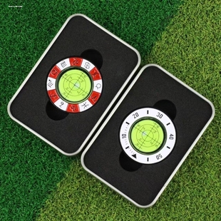 新款高尔夫用品双面球标/马克 果岭坡度阅读器水平仪球位标marker