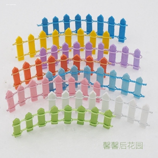 迷你小栅栏围栏微缩场景diy材料园艺盆栽木质小篱笆圣诞新年装饰