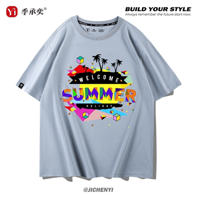 夏季短袖T恤男女情侣装