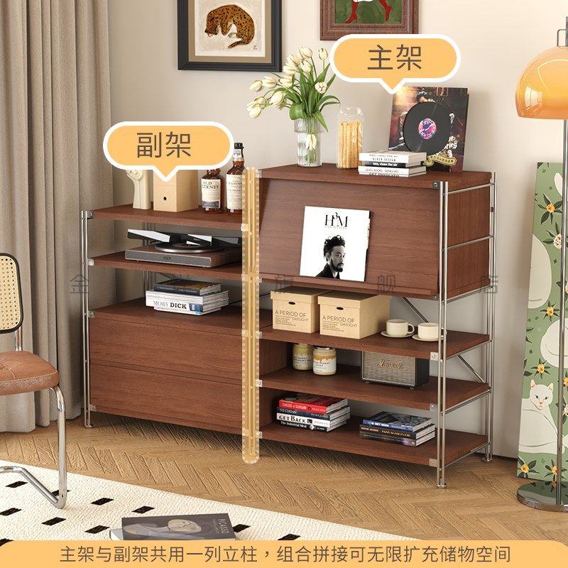 包豪斯置物e架沙发边柜落地移动收纳储物柜家用杂志柜中古风咖啡,商业/办公家具,置物架/陈列架/储物架/展示架,淘宝优惠券,粉丝福利购,淘宝优惠卷