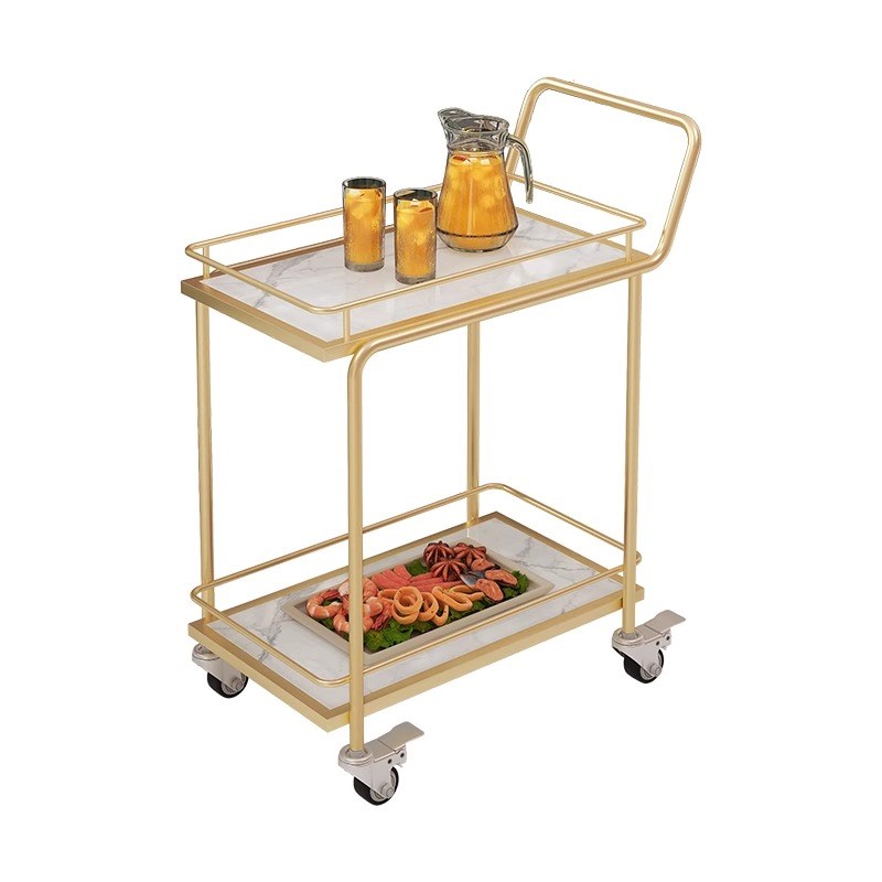 移动餐车小推g车酒店酒水车收纳车轻奢多层餐厅蛋糕传菜送餐车