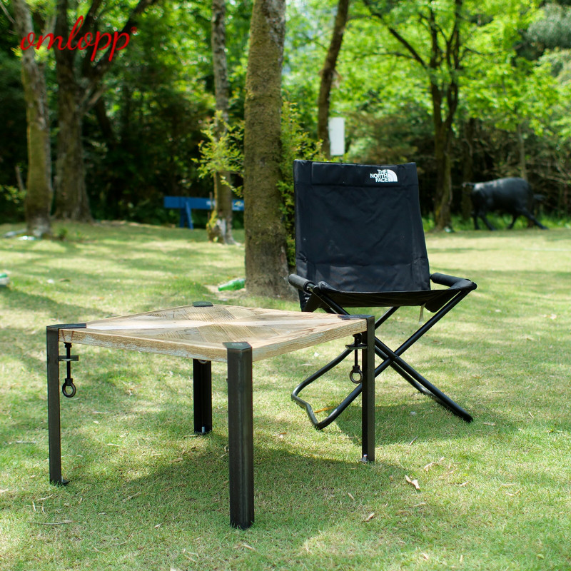 户外桌脚支架金属桌腿铁艺tdiy可拆卸露营桌脚工作台支撑架书桌脚