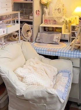 摆件家用躺椅大学生宿舍电脑椅单人F休闲椅懒人沙发椅落地收纳摆