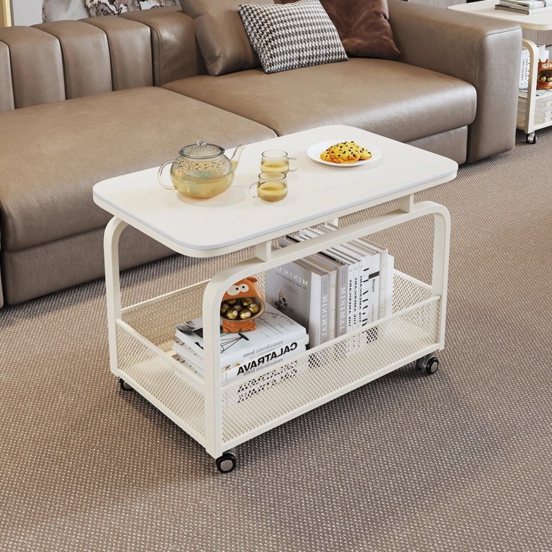 沙发边几侧边柜小推车床头柜阳台客D厅桌子小茶几轻奢角几岩板边