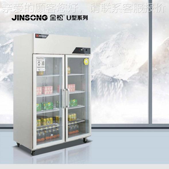 金松洛德商用冰箱双门展示柜冷藏陈列柜二门三门点菜柜保鲜柜