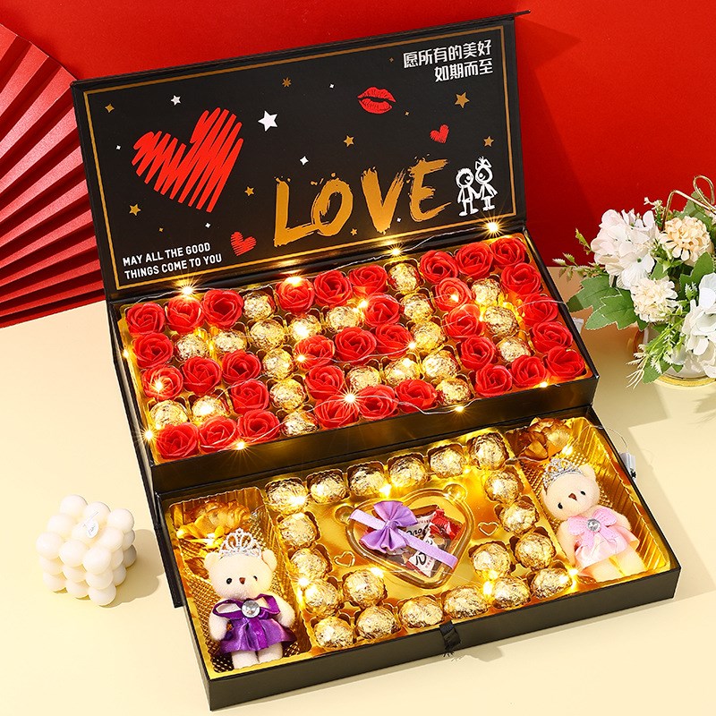 圣诞节巧克力k礼盒装送女生女友男生表白生日礼物