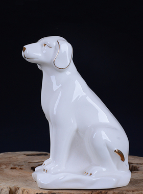 陶瓷兔子摆件可爱小白兔酒柜装饰品创意办公桌面摆件小玉兔工艺品