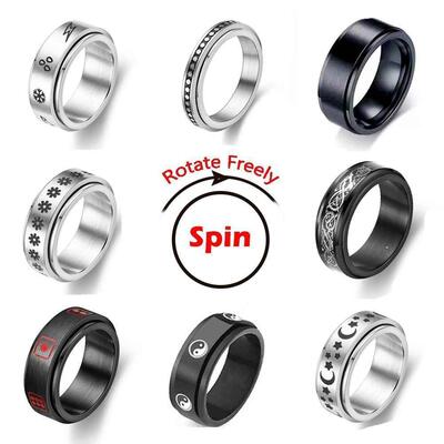 Anxiety Ring Figet Spinner Rings For Women & Men