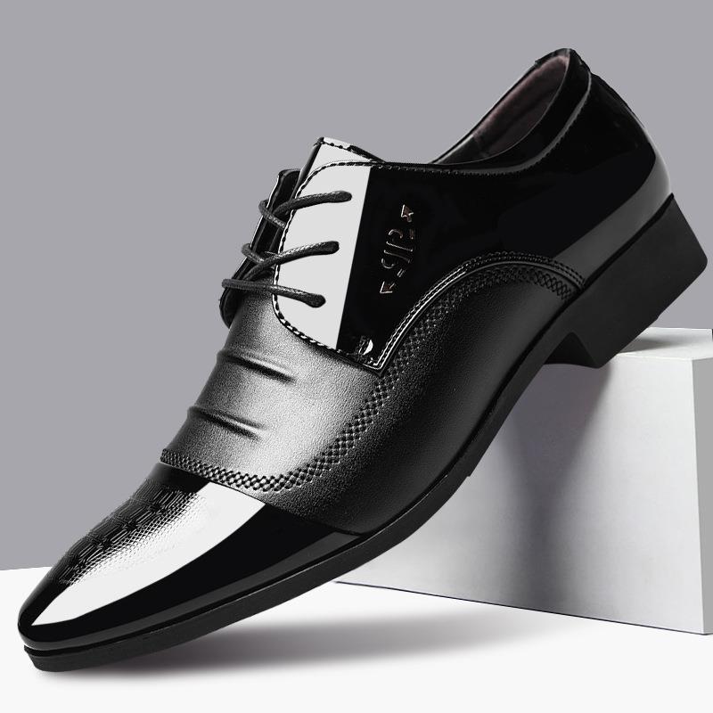 皮鞋大码休闲鞋 Men's versatile wedding shoes for formal