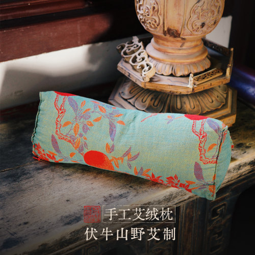 奶奶做的艾绒枕头自家陈3年野艾