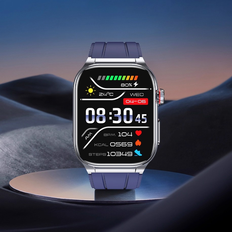 高精准高端医疗级芯片30S微体检无创血糖尿酸血脂血压心率通话智能手表专业心电图血氧体温睡眠防水