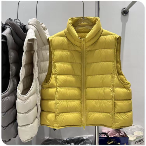 韩版立领排骨羽绒服棉马甲女