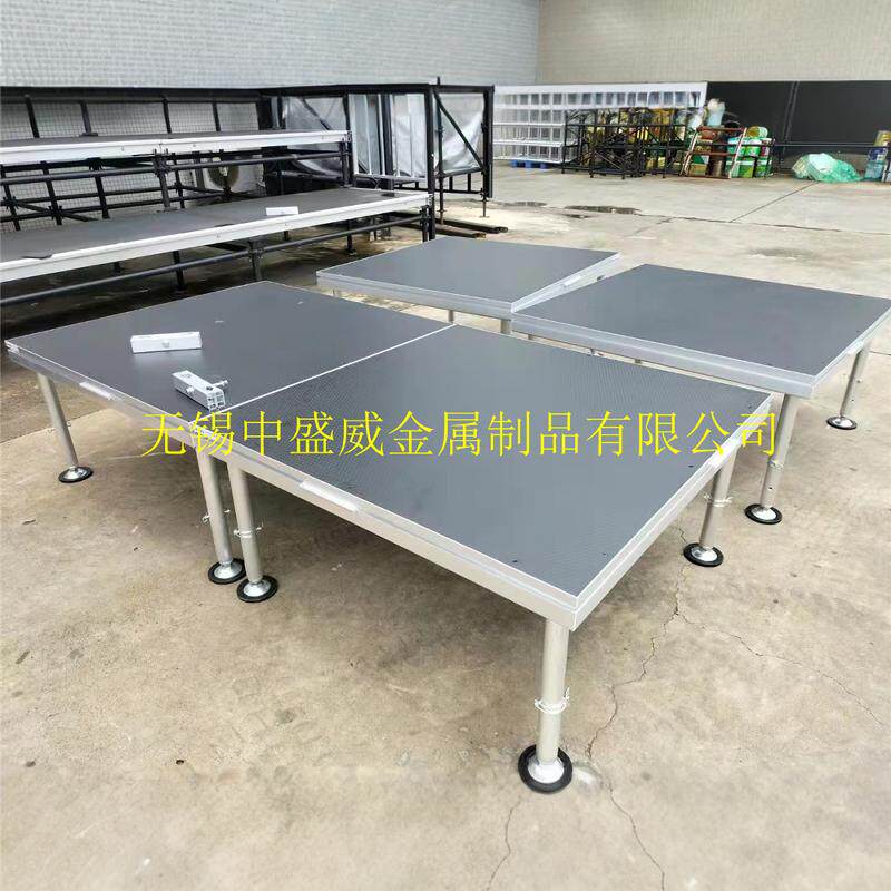 铝合金快装广式明道同款一板四腿卡扣升降户外演出婚庆雷亚舞台架
