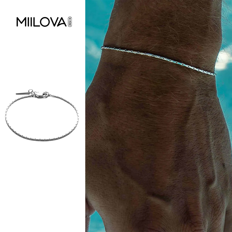 韩版新品网红电线链手链男士时尚性感个性简约百搭潮ins小众设计