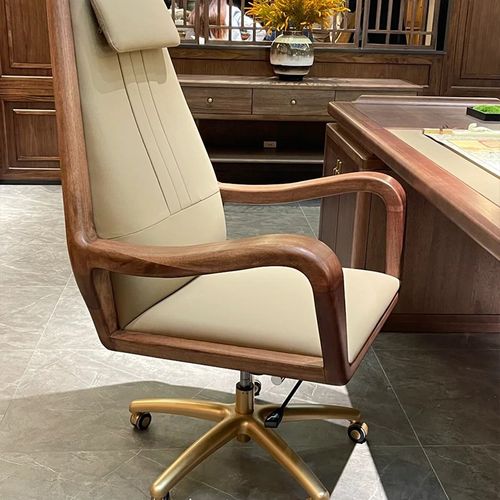 新中式实木老板桌大班台领导总y裁办公桌高档轻奢现代主管经理家