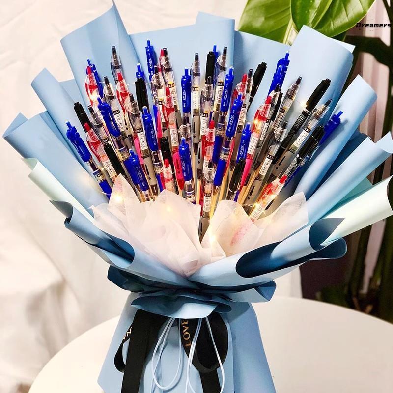 教师节红笔花束手捧花按动中性笔开学礼物送老师感恩班主任纪厂家