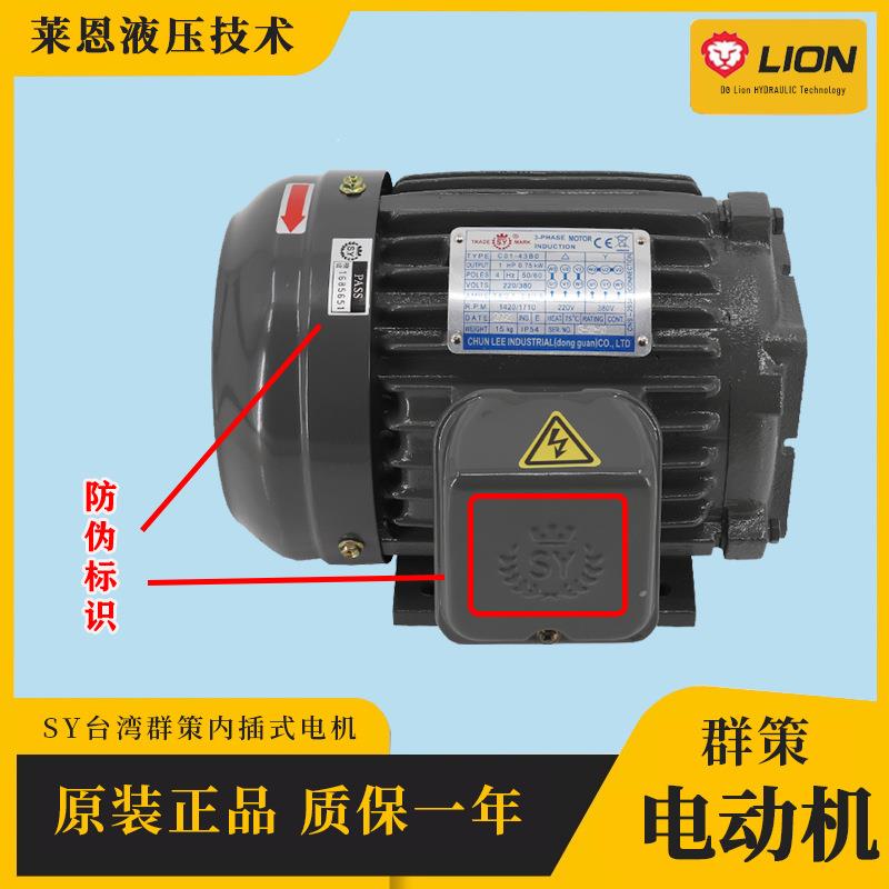 台湾群策C01 02 03 05-43B0/O液压电机0.75 1.5 2.25 3.75KW马达