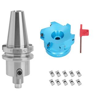 数控铣刀杆BT40-FMB22-60配 80mm直角铝刀盘APMT1604专用刀粒10粒