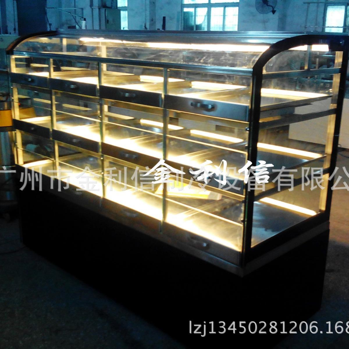 金利信新款抽屉式烘焙陈列展示柜酥皮面包横盘柜价格经济实惠