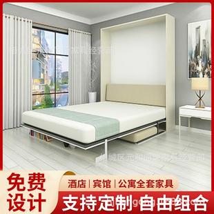 公寓酒店家具床标间全套实木床衣柜高端名宿连锁宾馆家具全套设计