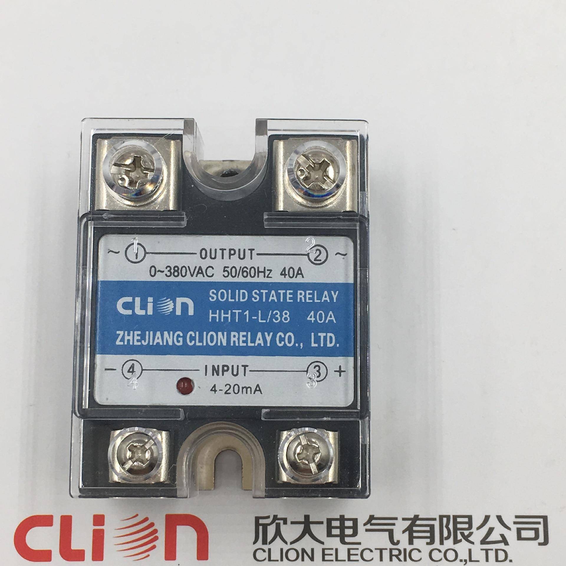 clion欣大4-20mA控制固态调压SSR-40LAHHT1-L/22(38)40A220V380V