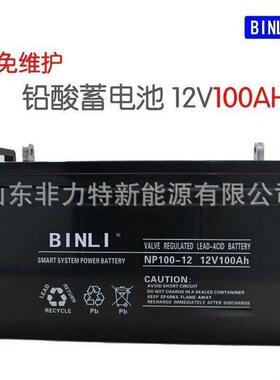 SAGTAR滨力蓄电池NP100-12环保型12V100AH风力变桨数据机房电瓶