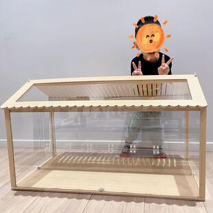 观星仓鼠笼子别墅60金丝熊饲养箱用品送别墅豪华亚克力窝罗加