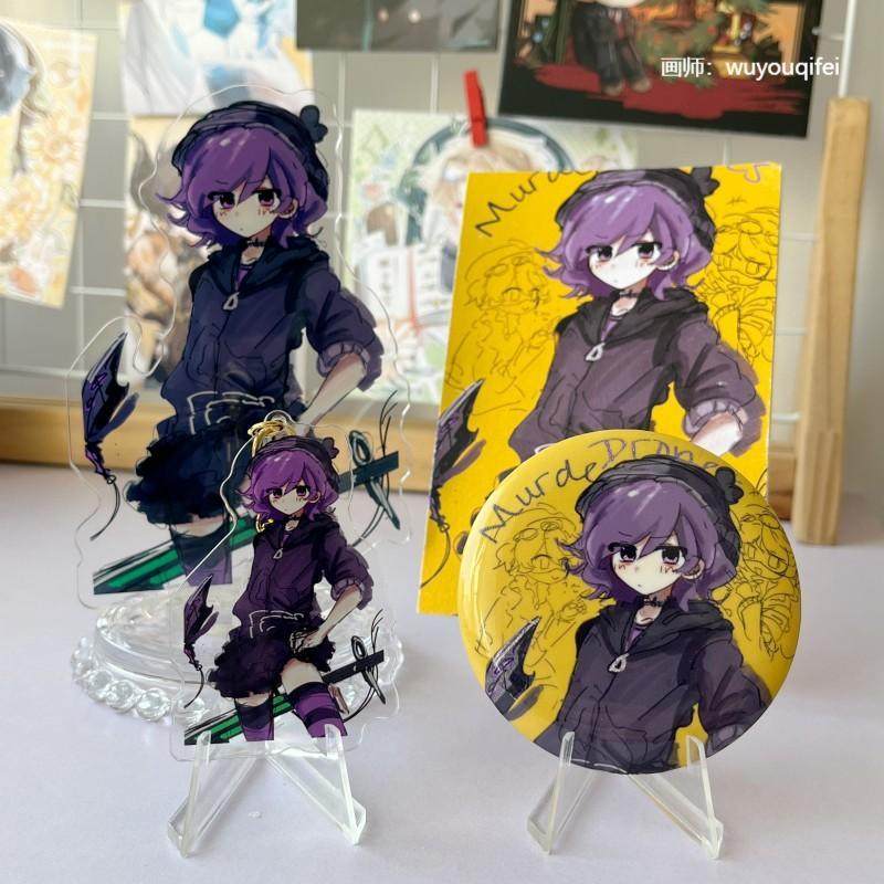 【幕醒森林】无机杀手Uzi周边 吧唧徽章钥匙扣挂件明信片画师授权