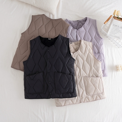 羽绒棉马甲男轻薄内胆秋冬季保暖背心打底内穿小棉袄百搭坎肩马夹