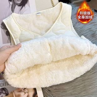 小红书爆款 背心百搭内胆 小马夹2025秋冬羽绒棉马甲女加绒保暖短款