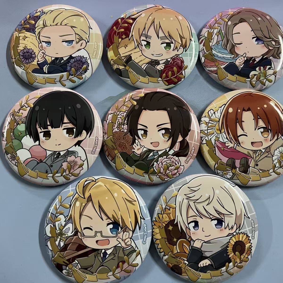 黑塔利亚周边WorldStars吧唧徽章