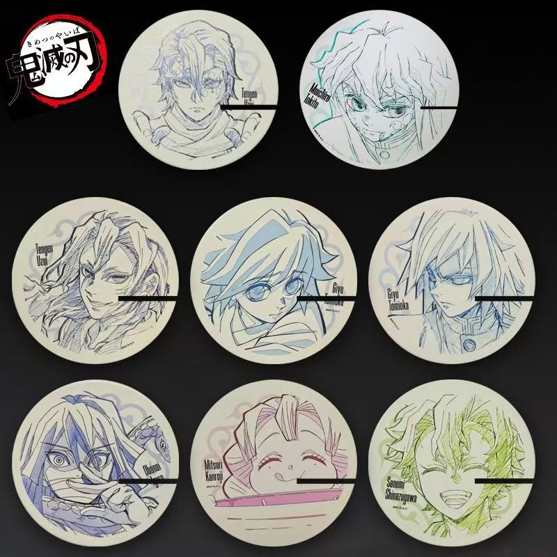 鬼灭之刃周边简画原画吧唧徽章