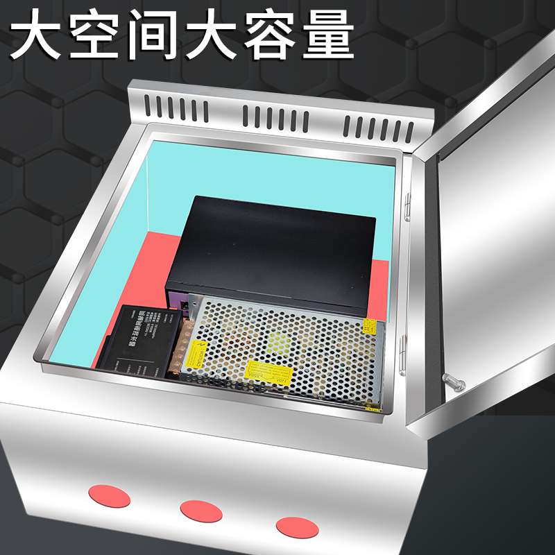 安防监控室外防水箱不锈钢配电箱总盖板箱柜家用户外工厂用基业箱