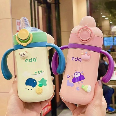 儿童吸管保温杯可爱一岁以上宝宝水杯婴幼儿鸭嘴杯6个月以上奶瓶