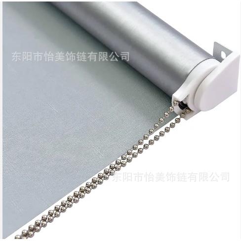 卷帘不锈钢不锈铁金属圆拉珠，窗帘循环拉珠，遮阳卷帘制头拉珠