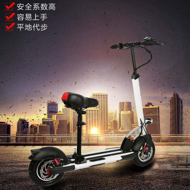 铝质折叠电动车 迷你电动滑板车 48V锂电池电瓶车可折叠 超强续航