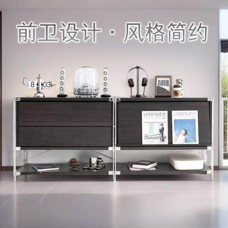 包豪斯E1级环保免漆杂志展示柜5层以上立式收纳客厅日式置物架