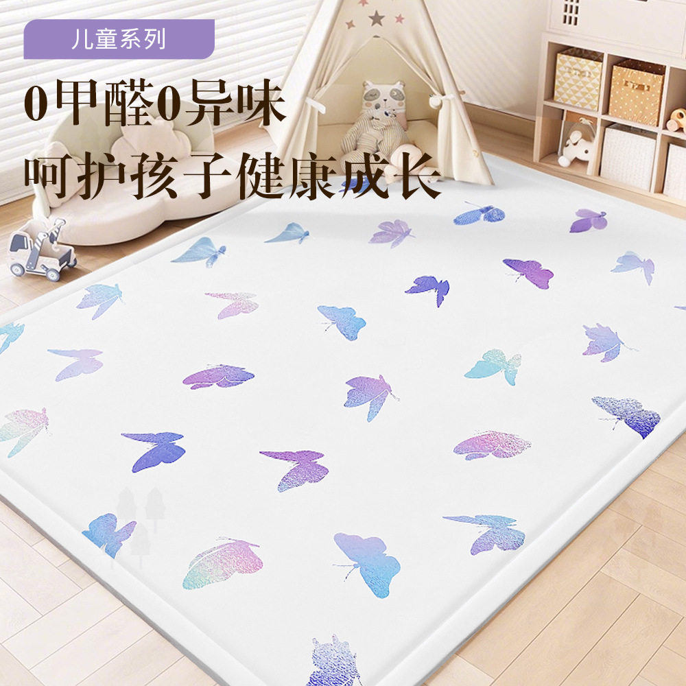 3cm加厚婴儿爬行垫水晶绒早教中心可躺可睡阅读区榻榻米地铺垫子