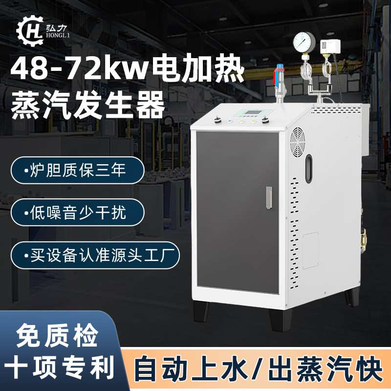 定制弘力48kw消毒电蒸汽发生器电加热蒸汽发生器小型蒸煮蒸汽锅炉