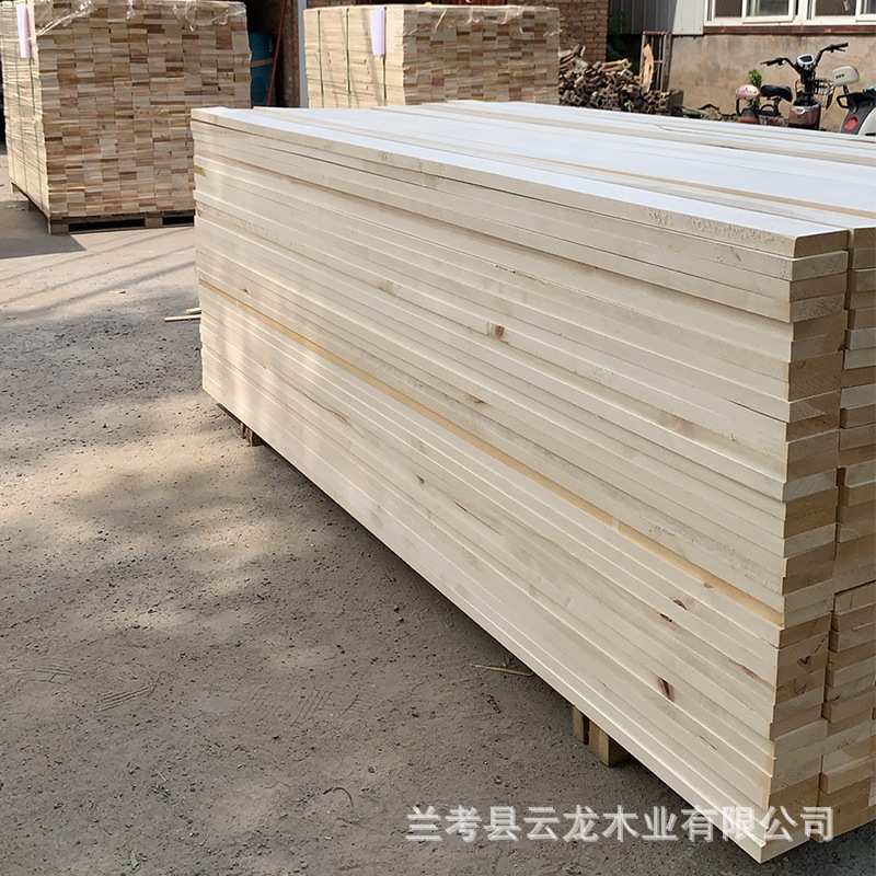 杨木直拼板 杨木方建筑木方装修板材 实木杨木板条多种规格