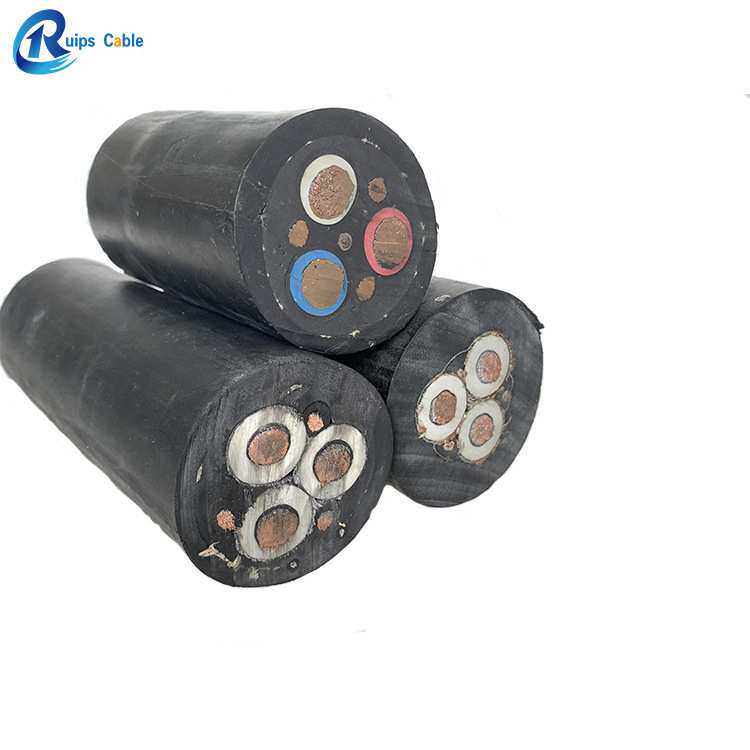 铲运机电缆 3+1/3+3高柔性抗拉耐磨聚氨酯pur电动铲运机卷筒尾缆
